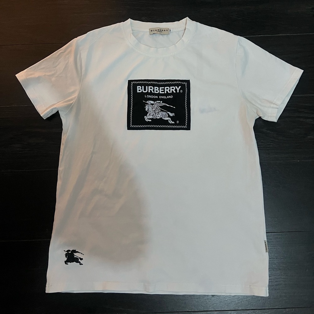 Burberry White Short Sleeve Tee
